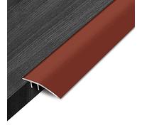 Aluminum Floor Divider Strip Thresholds Reducer,Self Adhesive Floor Transition Strip, Carpet Trim Bar for Front Door Doorways(Red,95cm/37.4in)