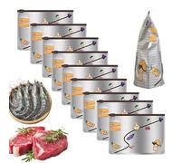 Aluminum Foil Bags - Zipper Reusable Food Storage Bags | Resealable Pack | Reusable Aluminum Foil Sealable For Kitchen Pantry Refrigerator Bakery Candy Sandwich Snack Cookie Fruit Meat Turkey