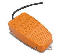 Aluminum Foot Switch 10A SPDT Momentary Pedal(Latching Switch) | SPDT configuration, 10A current rating, momentary action, red/white for NO, black/white for settings