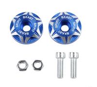 Aluminum License Plate Screws 2PCS 6MM CNC Anodized(blue)