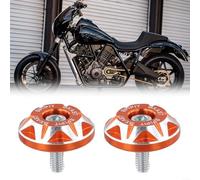 Aluminum License Plate Screws 2PCS 6MM CNC Anodized(orange)