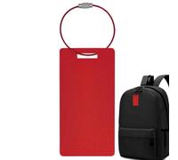 Aluminum Luggage Tag Travel ID Label Suitcase Bag Tag with Strap