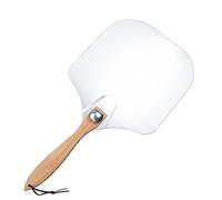Aluminum Pizza Peel, Metal Pizza Paddle, Folding Spatula, 12 Inch Size, Wooden Handle, Heat Resistant Design, Easy Storage, Smooth Transfer, Perfect for Oven, Grill, Homemade, 23.62x12.01 inches