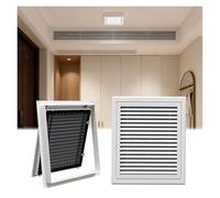 Aluminum Return Vent Cover, Wall Louvered Vent with Filter Screen, Air Vents Grille Ac Register with High Airflow, Hinge Design Perfect for Home(38x38in (97x97cm))