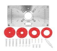 Aluminum Router Table Insert Plate for Woodworking - Milling & Trimming Red