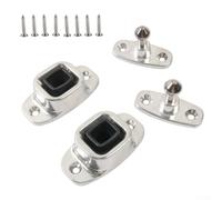 Aluminum RV Door Holder Plunger 2-Pack Silent(2pcs Low-leg) | pour premium aluminum alloy, rust-proof, wear-resistant, silent rubber base, long pour service life