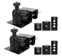 Aluminum Solar Panel Bracket 2pcs Adjustable Angle(Black)