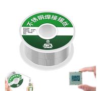 Aluminum Stainless Steel Lighter Solder Wire, Rosin Core Solder, Aluminum Solder, Low Melt Solder-Lead Free Solder, Electrical Solder Wire Solder Stainless Steel Wire (50G)