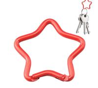 Aluminum Star - Sturdy Clip Hook Ring, Lightweight Key Chain Holder | Reliable Spring with Smooth, Practical Gear for Hiking Camping Fishing Outdoor Travel Equipment Setup