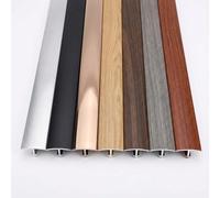 Aluminum T Molding Bande De Transition Sol, Bande De Transition Résistante Bande De Seuil Anti-chute, 270cm Total Cuttable Résistante 250kg Pour Sol Béton/lambris Chambre(Black,3pcs*90 * 3.3cm)