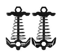 Aluminum Tent Stakes - Windproof Deck Peg, Tie Down Spring Stakes, Heavy Duty Durable Design | Picnic Boating Outdoor Camping Randonnée Stability Support Ground Securing Equipment for Women Men Teens