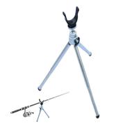 Aluminum Tripod fishingrodStand - Universal Folding Rod Support Bracket, Durable Lightweight Design With Adjustable Height | Reliable fishingAccessory For Sea Freshwater Outdoor Trips Anglers