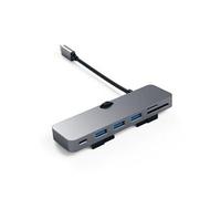 SATECHI Hub USB-C à Pince pour iMac, Port USB-C Données, 3X USB-A 3.0 et Lecteurs Micro/SD, Uniquement pour iMac 2020/2019/2017 et Pro (Non Compatible M1 2021) - Gris Sidéral