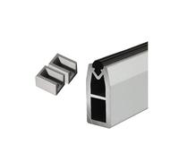 Aluminum Wardrobe Rod, Wall-mounted Wardrobe Tube, For Wardrobes, Laundry Rooms, and Clothing Stores for hanging clothes(Silver,71~80cm/28~31.5in)