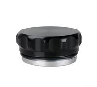 Aluminum Weld On Filler Neck 1 Inch Black Cap(1.5 inch) | Billet aluminum construction, 1 inch ID size, black cap finish, perfect for custom welding projects, shine