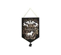 Alumni Patronus Glow dans la plaque suspendue noire noire - décoration intérieure