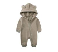 Alunsito nouveau-né bébé garçons filles barboteuse une pièce à manches longues ours oreille à capuche combinaison enfant en bas âge printemps automne body