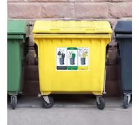 Aluplex Signalétique - Panneau mémo tri sélectif (A4) - consignes recyclage bacs jaune/verte/bleue - vinyle anti-UV sur PVC, impression durable, fabrication France