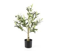 Alupssuc 60cm Olivier Artificiel en Pot Fausse Plante Verte Décoration Plantes Artificielles pour Intérieur Extérieur Chambre Maison Balcon Cour Jardin