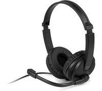 Aluratek Casque stéréo USB Filaire avec Microphone à Suppression du Bruit et Commandes en Ligne, pour Apprentissage à Distance, Zoom, MS Teams, vidéoconférence, Skype, Jeux, Musique, webinaires