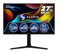 Alurin CoreVision Moniteur 27" IPS 4K UHD FreeSync, écran PC 3840 x 2160, HDR, 60Hz, Hauteur réglable, HDMI/DisplayPort, Low Blue Light, Moniteur Professionnel pour Design, Bureau et multimédia