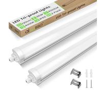ALUSSO Lot de 2 Réglette LED 120 cm, LED 36W 4320LM 4000K Neutre Blanc IP65 extérieur étanche, Tubes Lumineux pour garage, Cave,entrepôt, bureau, atelier, éclairage de cuisine