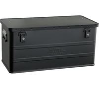 ALUTEC 11093BLACK Boîte en aluminium Classic 93 (couleur noire, contenance 93 l, dimensions intérieures (L x l x h) 750 x 350 x 355 mm/dimensions extérieures (L x l x h) 775 x 385 x 375 mm
