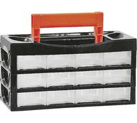 Alutec 66009 Coffret de rangement (L x l x H) 128 x 34 x 68 mm Nombre de compartiments: 12 Contenu 1 pc(s)