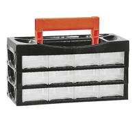 Alutec 66009 Coffret de rangement (L x l x H) 128 x 34 x 68 mm Nombre de compartiments: 12 Contenu 1 pc(s)