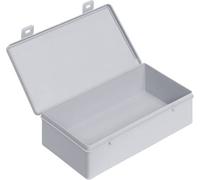 Alutec 66020 Bac à charnière ESD (L x l x H) 225 x 125 x 60 mm gris 1 pc(s)