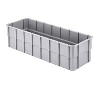 Alutec 75230 Bac de compartimentage empilable (L x l x H) 362 x 131 x 101 mm gris 1 pc(s)