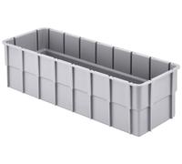 Alutec 75230 Bac de compartimentage empilable (L x l x H) 362 x 131 x 101 mm gris 1 pc(s)
