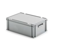 ALUTEC Bac en plastique (fermé, dimensions extérieures 40 x 30 x 23,5 cm, dimensions intérieures 37 x 27 x 23,2 cm, avec poignées ouvertes) 75046