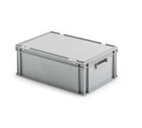 ALUTEC Bac en plastique (fermé, dimensions extérieures 60 x 40 x 32 cm, dimensions intérieures 57 x 37 x 31,2 cm, avec poignées ouvertes) 75016