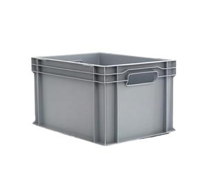 ALUTEC Conteneur en plastique fermé (capacité de 23 l, dimensions externes de 400 x 300 x 235 mm, empilable, apte au contact alimentaire, résistant au froid et à la chaleur de -40°C à +80°C) 75040