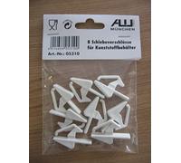 Alutec Fermoirs rapides pour boîtes de transport en plastique 05310 – Lot de 6, blanc