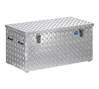 ALUTEC MÜNCHEN Caisse de transport en aluminium striée - Capacité 250 L - 1022 x 525 x 520 mm - Argenté