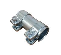 ALUTEC MÜNCHEN Raccord de tuyaux Ø 40-43 mm x 125 mm galvanisé universel + 2 colliers de serrage 46,7 mm (argent)