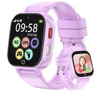 Alutoria 4G Montre Connectée Enfant-Smartwatch pour Filles Garçons avec GPS et Appel Vidéo Chat SOS Jeux Mode Classe Podomètre Réveil- Montre Enfants pour 4-12 Ans Cadeau Violet