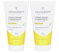 ALVADIEM Crème Mains Hydratante Pour La Peau 2x50 ml