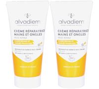 ALVADIEM Crème Réparatrice Mains et Ongles Pour La Peau 2x50 ml