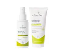 Alvadiem | Duo SOS Macération Gel Douche Déodorant et Mycospray | Nettoie et Assainit les Zones à Risque | Miel de Lavande Bio, Propolis | Fabriqué en France Testé Dermatologiquement | 200 ml et 50 ml