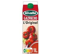 ALVALLE Gazpacho: L'Authentique et Rafraîchissant 1L - Recette Traditionnelle Espagnole - Soupe Froide Tomate et Légumes - Prêt à Dég - Le Lot De 3