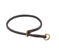 Alvalley Plat Collier Semi-étrangleur pour Chien Épaisseur 3/16 en X Large 18 en, Large, Noir