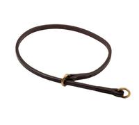 Alvalley Plat Collier Semi-étrangleur pour Chien Épaisseur 3/16 en X Large 20 en, Thickness 3/16 in x Large 20 in, Marron