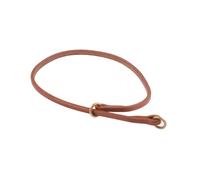 Alvalley Plat Collier Semi-étrangleur pour Chien Épaisseur 3/16 en X Large 22 en, Large, Peau