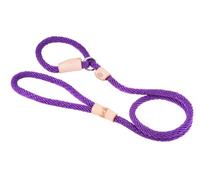 Alvalley Sport Laisse Lasso avec Butée de Sécurité pour Chiens 9 mm x 1,2 m, XL, Violet
