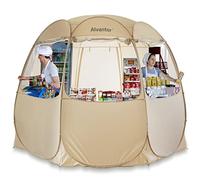 Alvantor Tente-baldaquin dépliante - Tente d'événement - Auvent Pop-up de 30,5 x 30,5 cm pour activité Commerciale - Abri de Camping - Beige