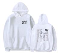 Alvaro Soler Merch LA GIRA TOUR 2025 Sweat à capuche graphique à manches longues Album Unisexe Tenue décontractée, blanc, 3XL