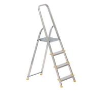 ALVE escabeau 4 marches aluminium marchepied pliable